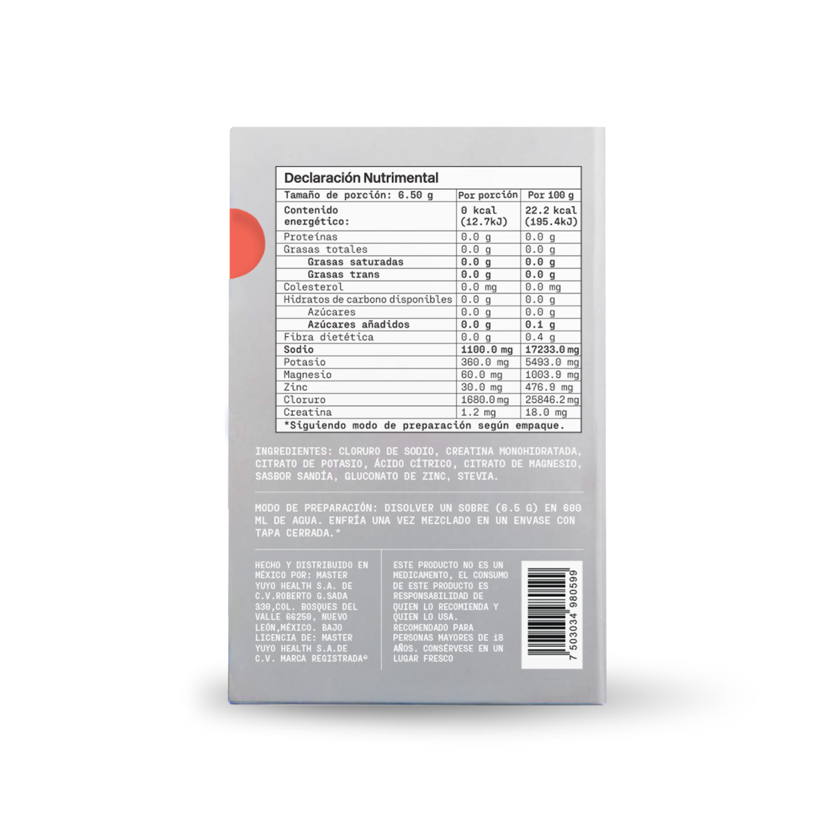 Yuyo Ultra Electrolyte Drink Mix Caja de 10 sobres