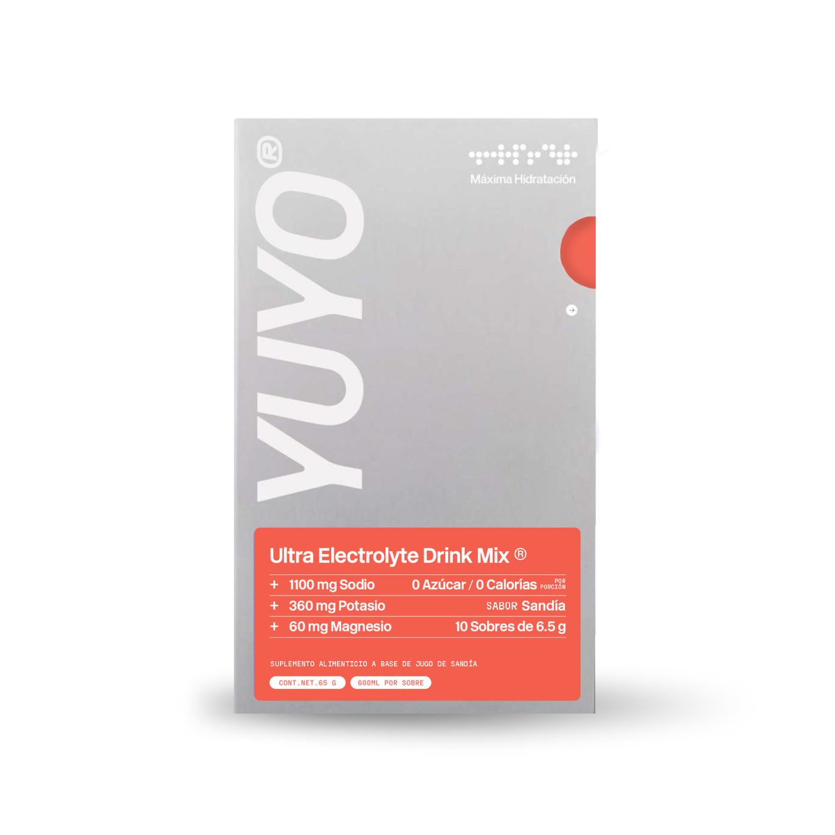 Yuyo Ultra Electrolyte Drink Mix Caja de 10 sobres