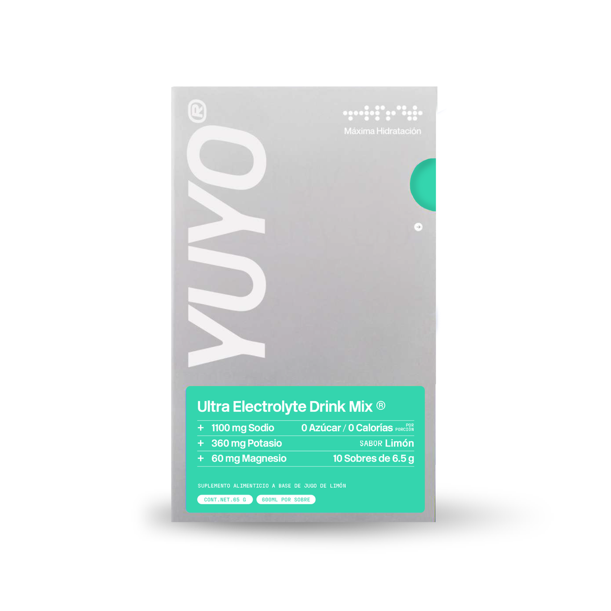 Yuyo Ultra Electrolyte Drink Mix Caja de 10 sobres